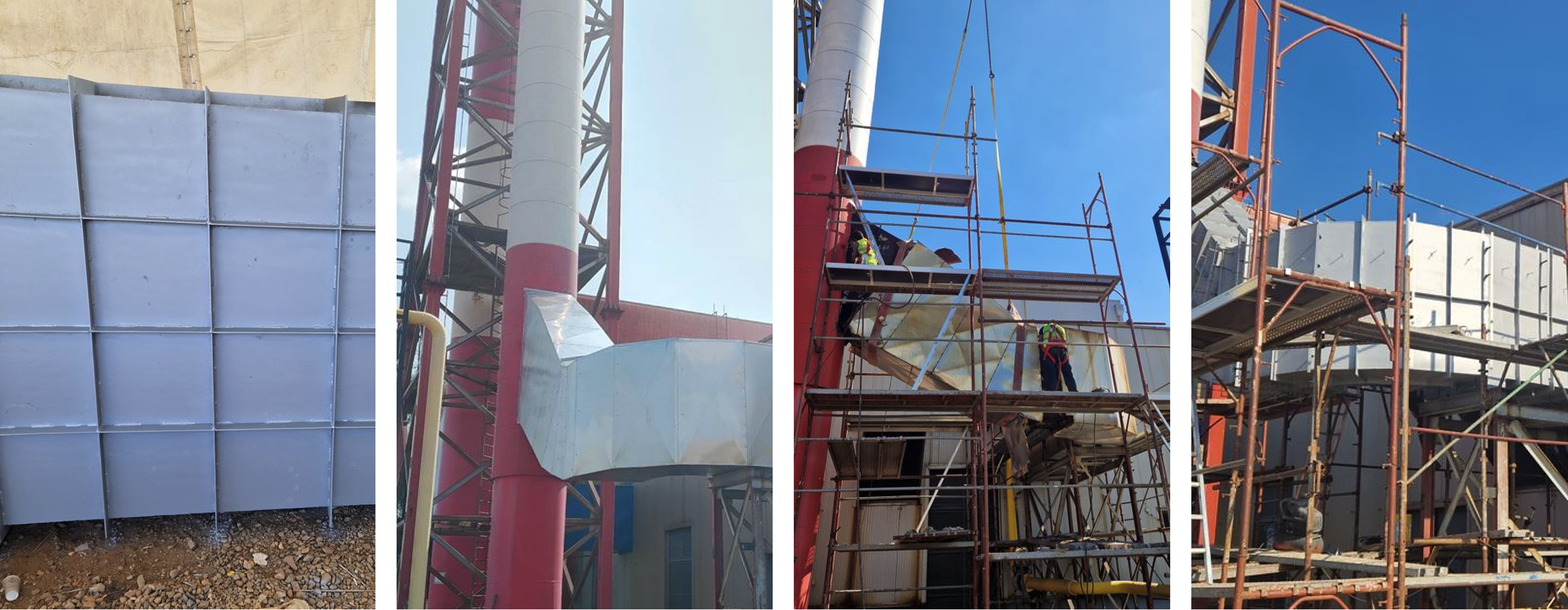 Toplana Valjevo - Proizvodnja i postavljanje dimnjaka